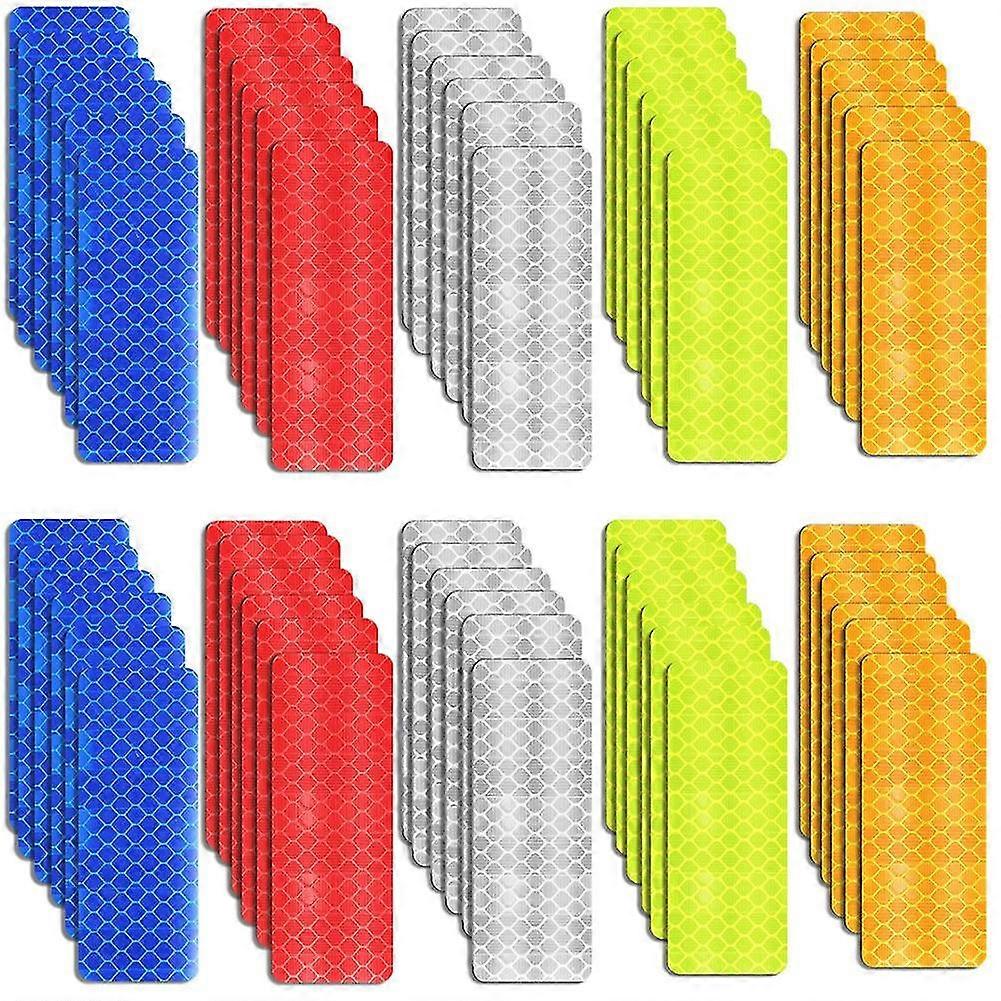 100 Stück Klebeband, Reflektorbandaufkleber Visibilité Dot Reflecti