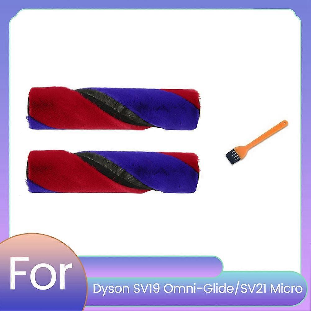 2er-pack Hauptbürsten Für Sv19 Omni-glide/sv21 Micro Staubsauger, Weiche Samt-rollenbürste, Ersatz