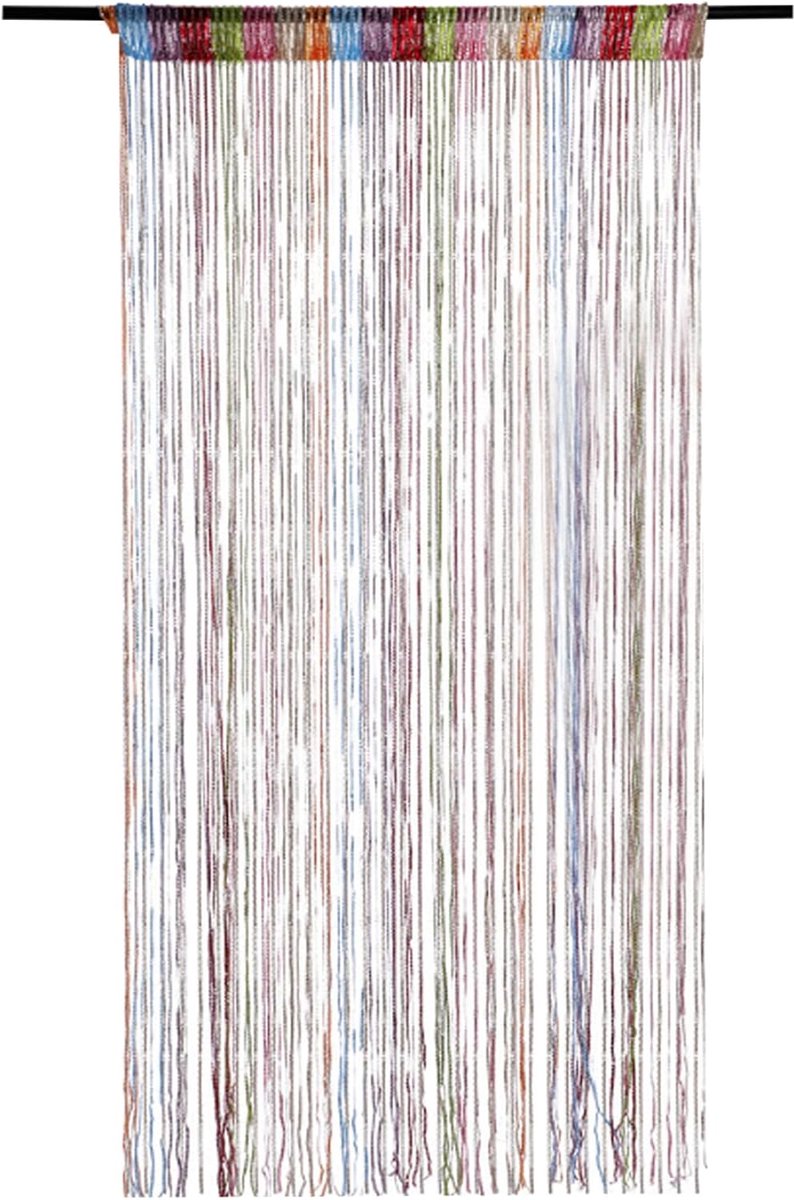 Türvorhang Mit Quasten - 100 X 200 Cm - Polyester - Dekorativer Vorhang - Fliegengitter - Insektenschutzvorhang - Fensterdekoration - Geeignet Für Türen, Fenster, Heimdekoration
