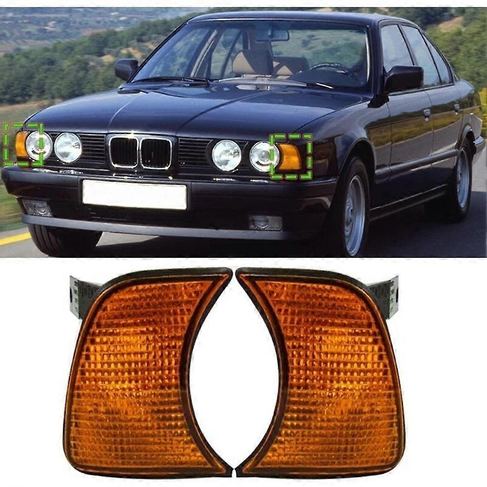 63131384033 63131384034 Paar Bernsteinfarbene Signalleuchten Für Die Vordere Ecke, Kompatibel Mit Bmw 5er E34 1989–1995