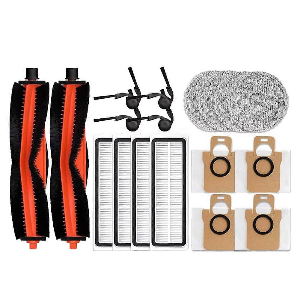 Ersatzteile Für Xiaomi H50 Pro / Ov42gl Roboterstaubsauger: Seitenhauptbürste, Reinigungstuch, Hepa-filter Und Staubbeutel.