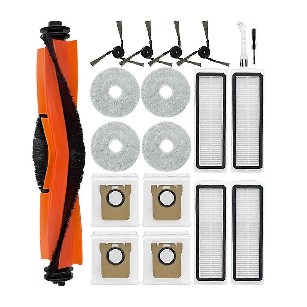 Ersatzteile Für Den Roboterstaubsauger Xiaomi Mijia 5 Pro / Ov21cn: Hauptseitenbürste, Hepa-filter, Reinigungstuch Und Staubbeutel.