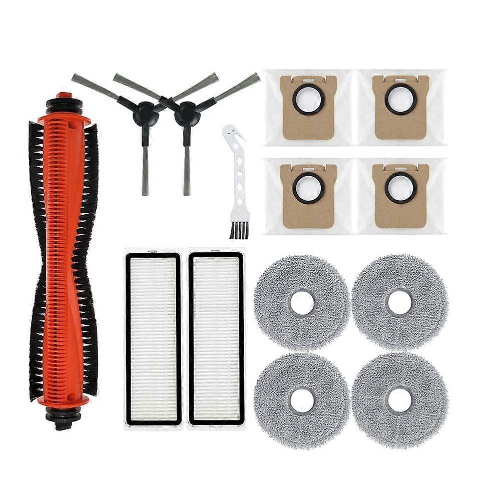 Zubehör Für Xiaomi Mijia M40s / Ov31cn Staubsauger: Dreizinkenbürste, Hauptbürste, Seitenbürste, Hepa-filter, Reinigungstuch Und Staubbeutel