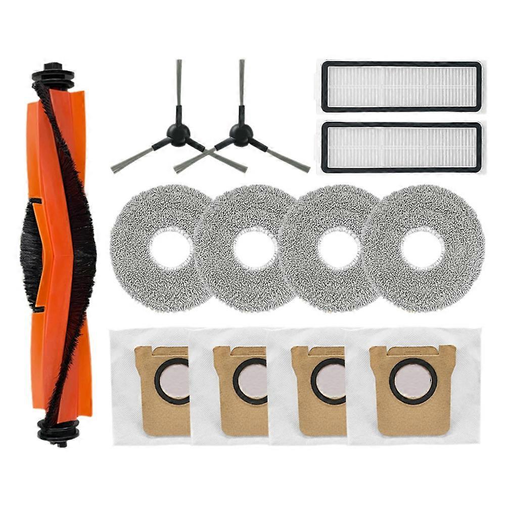 Für Xiaomi Mijia M30 D102 / Xiaomi X20 Pro D102gl / Xiaomi X20 Max D109gl: Staubbeutel, Hauptseitenbürste, Filter, Reinigungstücher