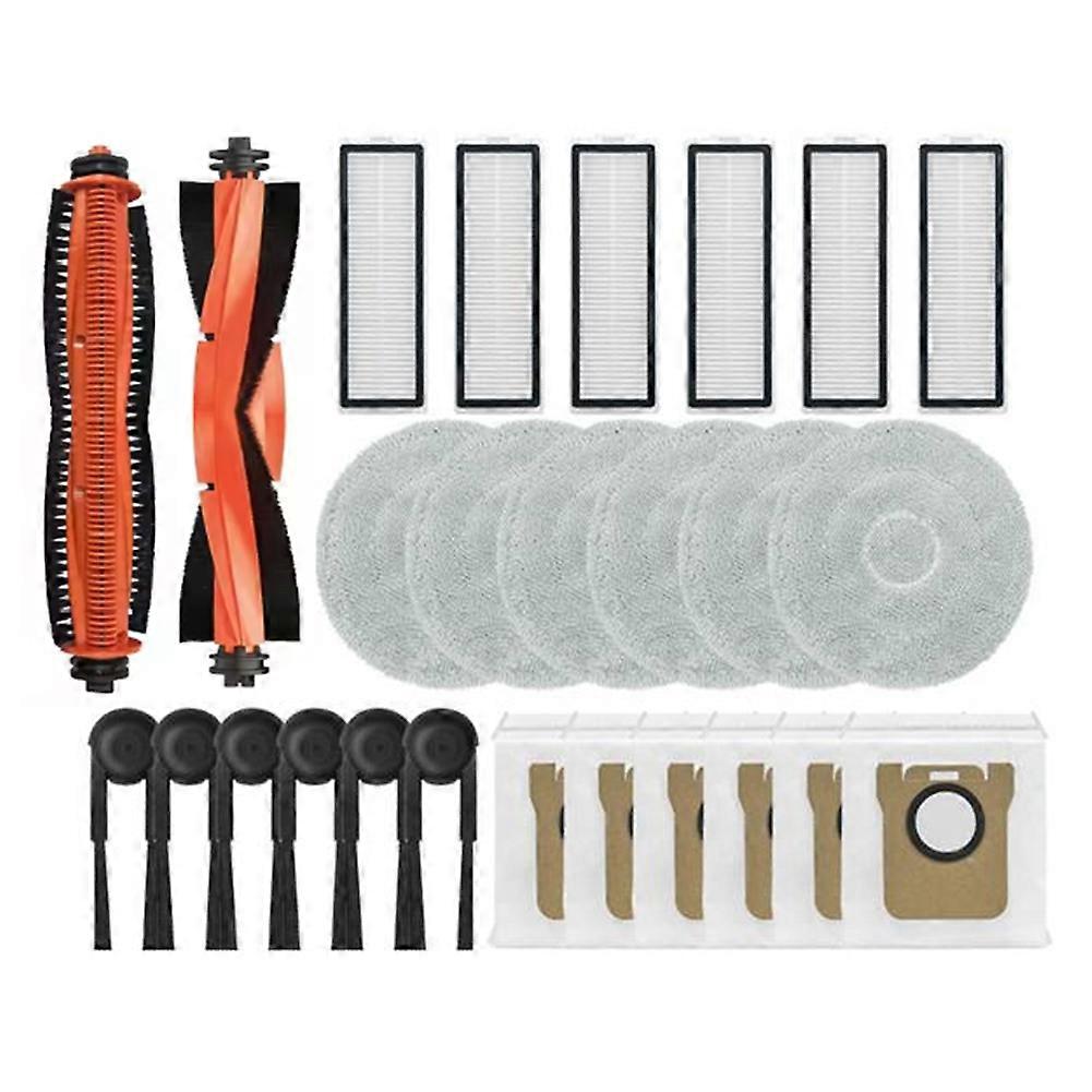 Packung Mit 26 Teilen, Kompatibel Mit Xiaomi Mijia M40s Ov31cn: Rotierende Anti-tangle-bürste, Hauptbürste, Filter, Wischtuch Und Staubbeutel.
