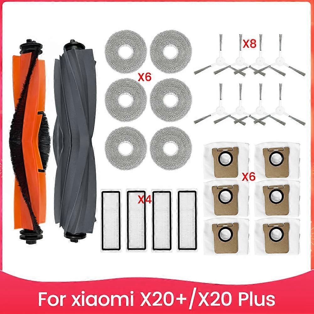 Kompatibel Mit Xiaomi X20+ / X20 Plus Roboterstaubsauger: Staubbeutel, Reinigungstücher, Hauptbürste, Hepa-filter, Ersatzteile