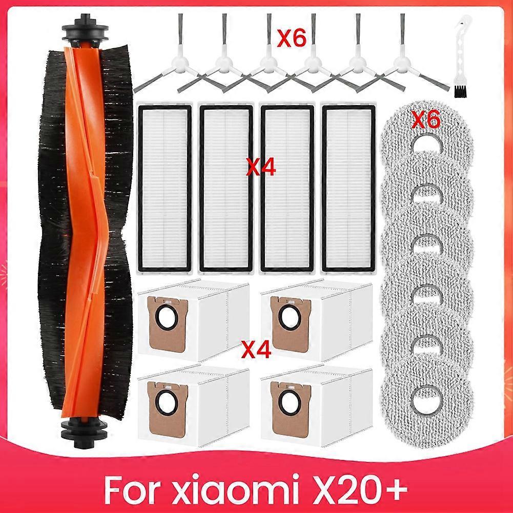 Zubehörset Kompatibel Mit Xiaomi X20+ Staubsauger, Zubehör Und Ersatzteile Kompatibel Mit Xiaomi X20 Plus Roboterstaubsauger