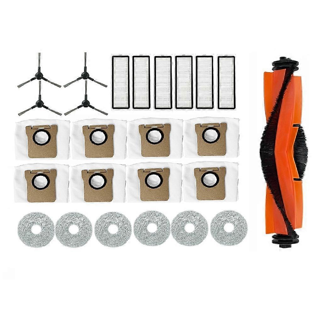 Set Mit 25 Zubehörteilen, Die Mit Den Staubsaugern Xiaomi X20 Max Und X20 Pro Kompatibel Sind: Hauptbürste, Filter Und Staubbeutel.