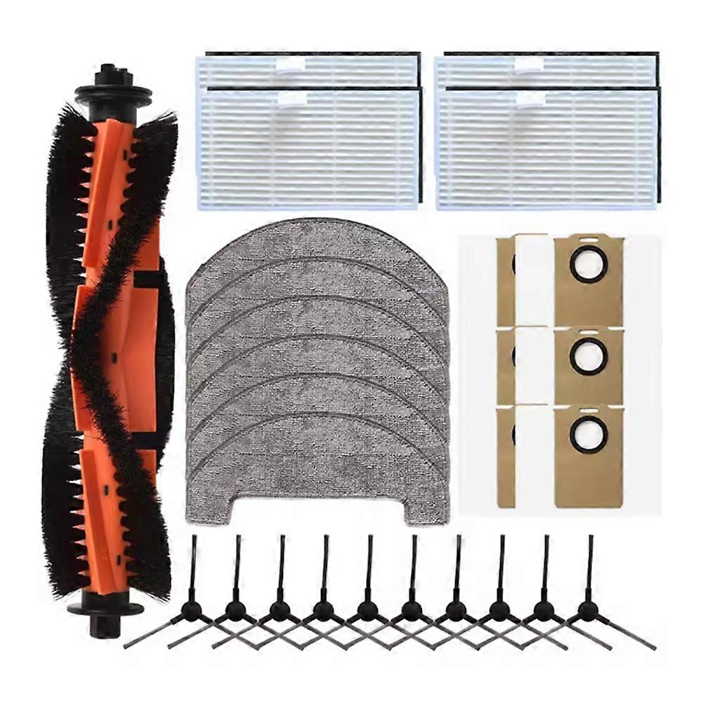Reinigungszubehör Für Uninell Ur3 Roboterstaubsauger: 1 Hauptbürste, 6 Reinigungstücher, 4 Filter, 6 Staubbeutel Und 10 Seitenbürsten.