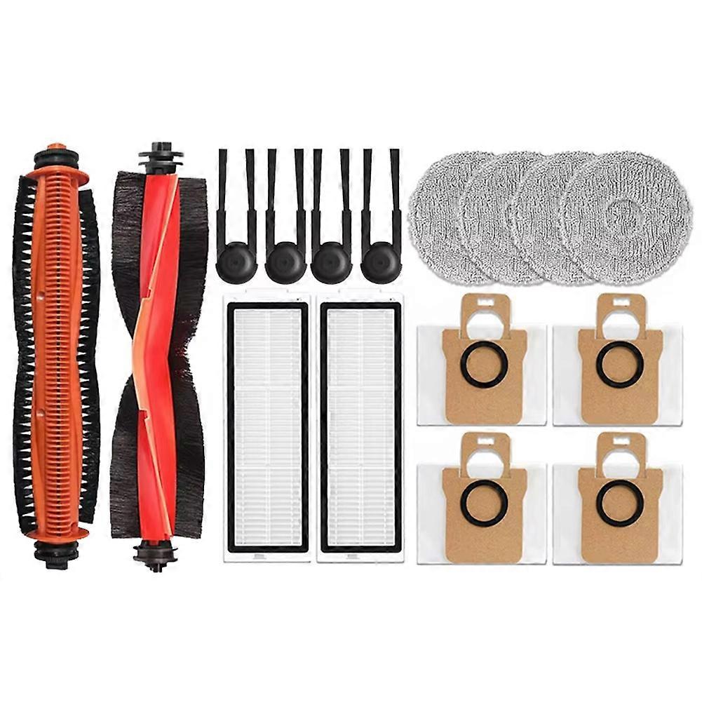 16 Zubehörteile, Die Mit Dem Staubsauger Xiaomi Mijia M40s / Ov31cn Kompatibel Sind: Hauptwalze, Seitenbürste, Hepa-filter, Reinigungstücher Und Staubbeutel.