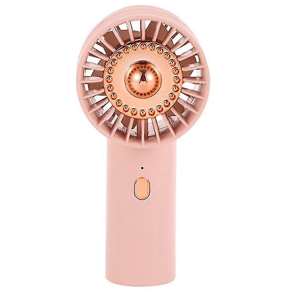 Neuer Handheld-usb-ladeventilator, Handheld-ventilator, Tragbarer Desktop-ausdauerventilator, Rosa
