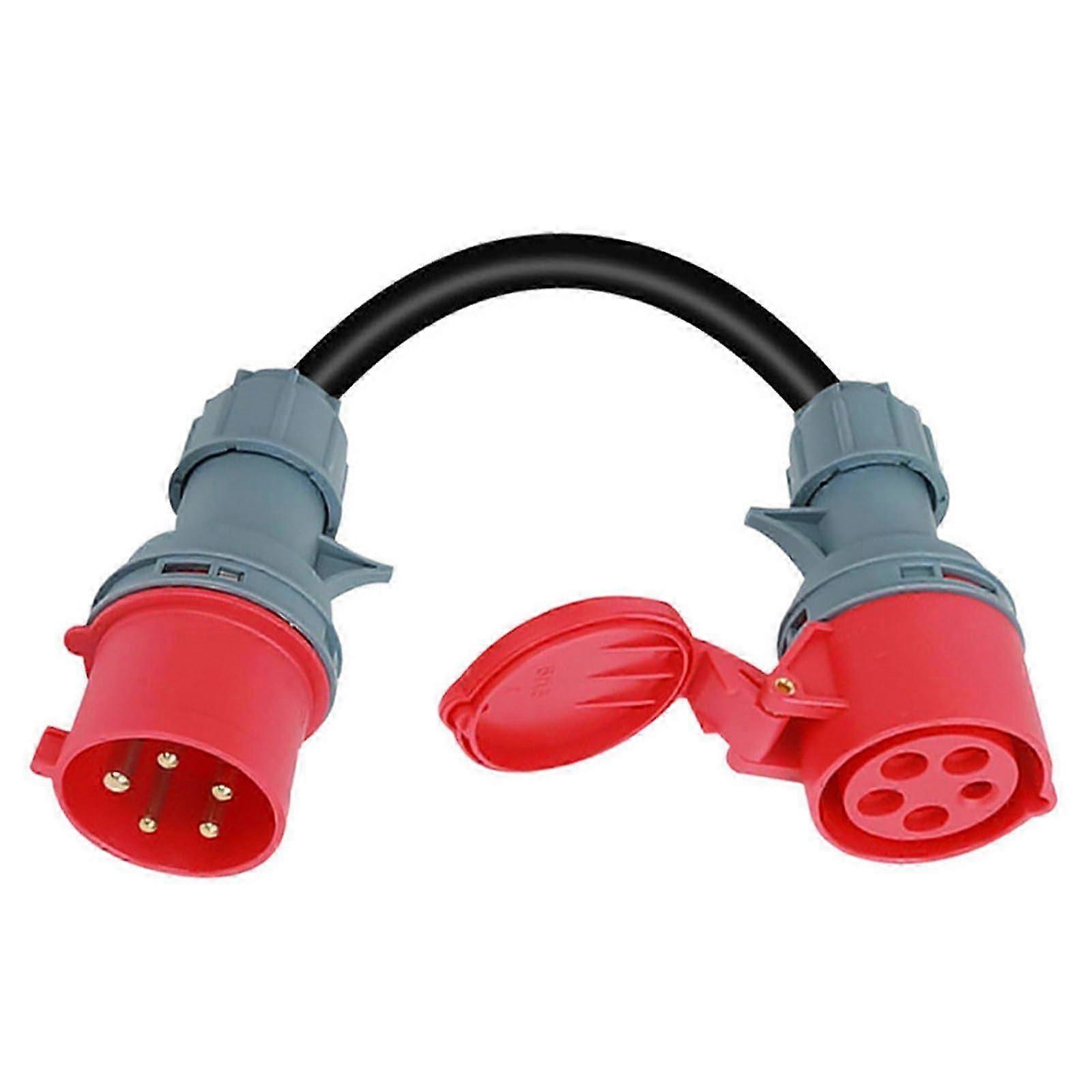 Kupplungsadapter 32a Stecker Auf 16a Cee Adapter 5-polige Buchse Mit Ip44-abdeckung