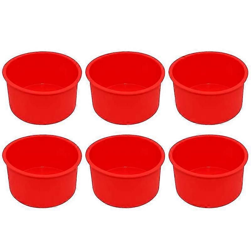Silikon-mini-kuchenformen, 10,2 Cm, Runde Backform, Antihaft-silikon-backform, Backform, Wiederverwendbar