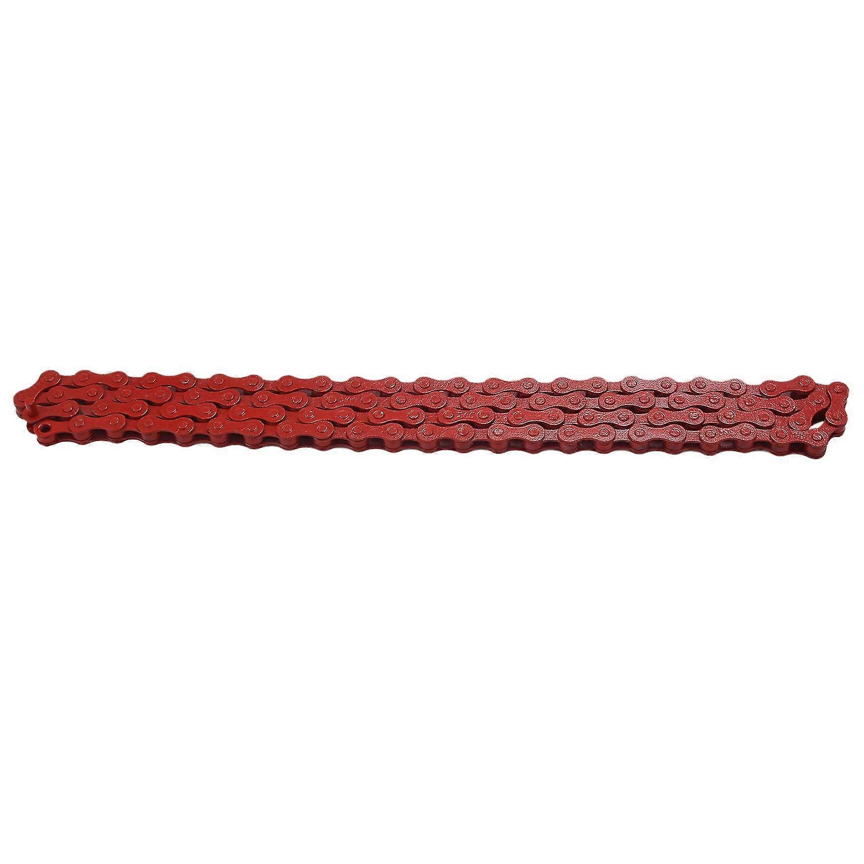 Fahrrad Bmx Rennrad 1/2"x 1/8" Fixierte Kette Single Speed ​​96 Glieder Rot