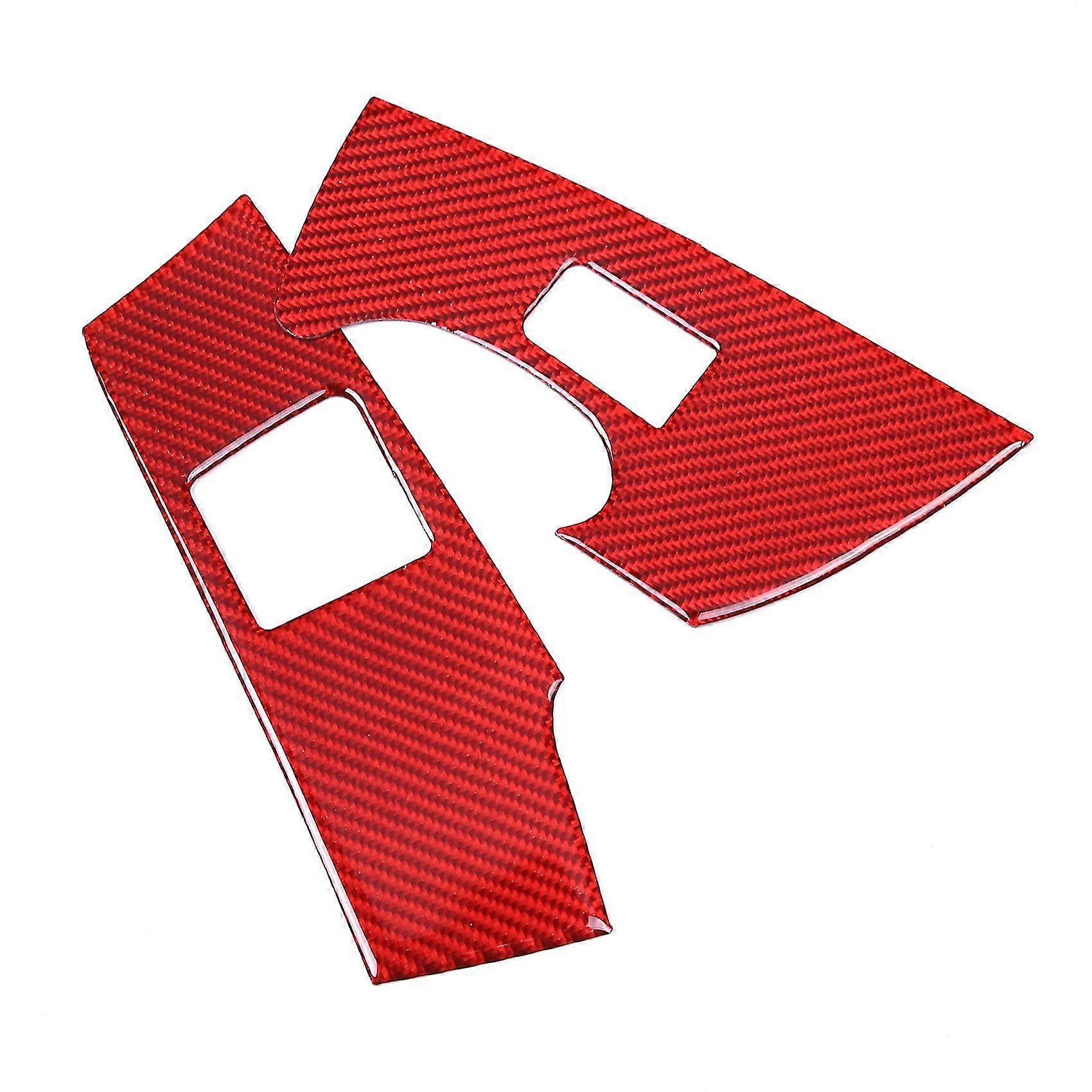 Auto Red Soft Carbon Fiber Lift Switch Cover Trim Aufkleber Für Corvette C7 2014-2019