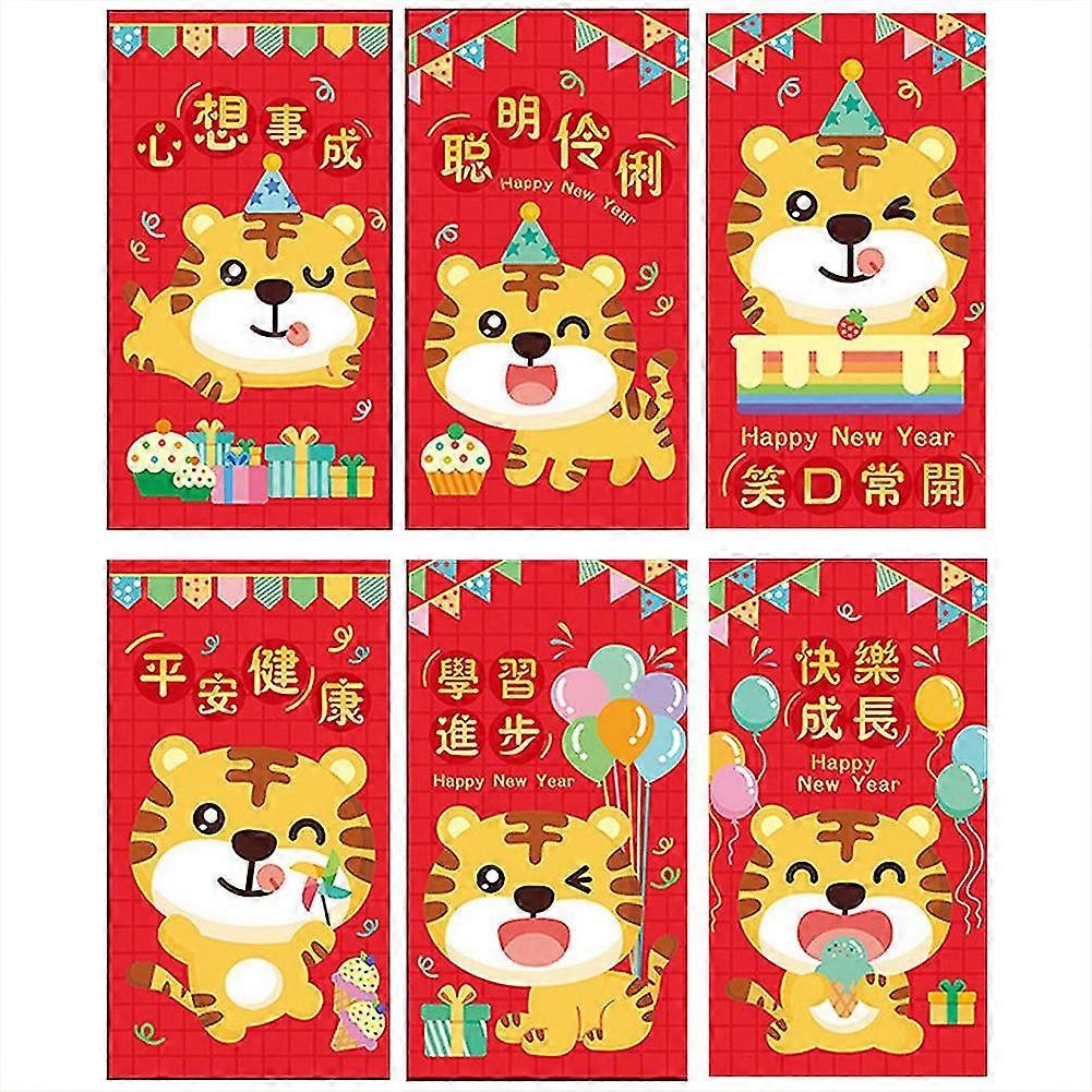 60 Stück Chinesische Rote Umschläge Hongbao Geschenkverpackungsbeutel Glücksgeldbeutel Für Das Frühlingsfest 2022