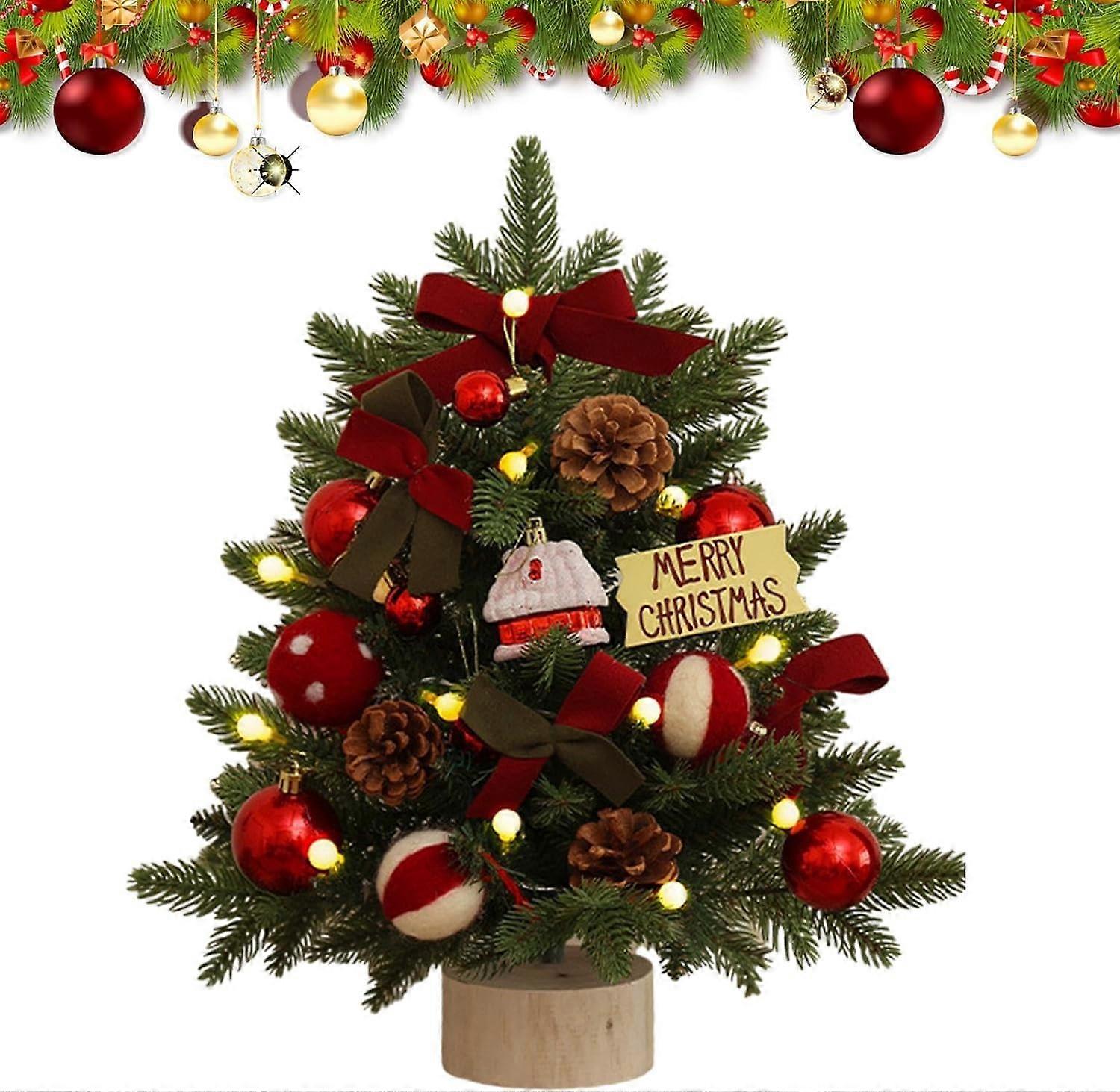 Mini-weihnachtsbaum, Tischdekoration, 45 Cm Großer Baum (rot)