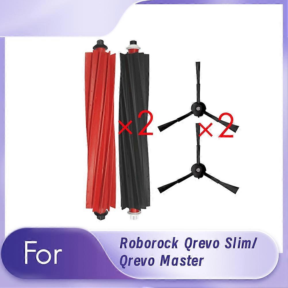 4er-pack Ersatz-hauptseitenbürsten Für Roborock Qrevo Slim/qrevo Master Roboterstaubsauger