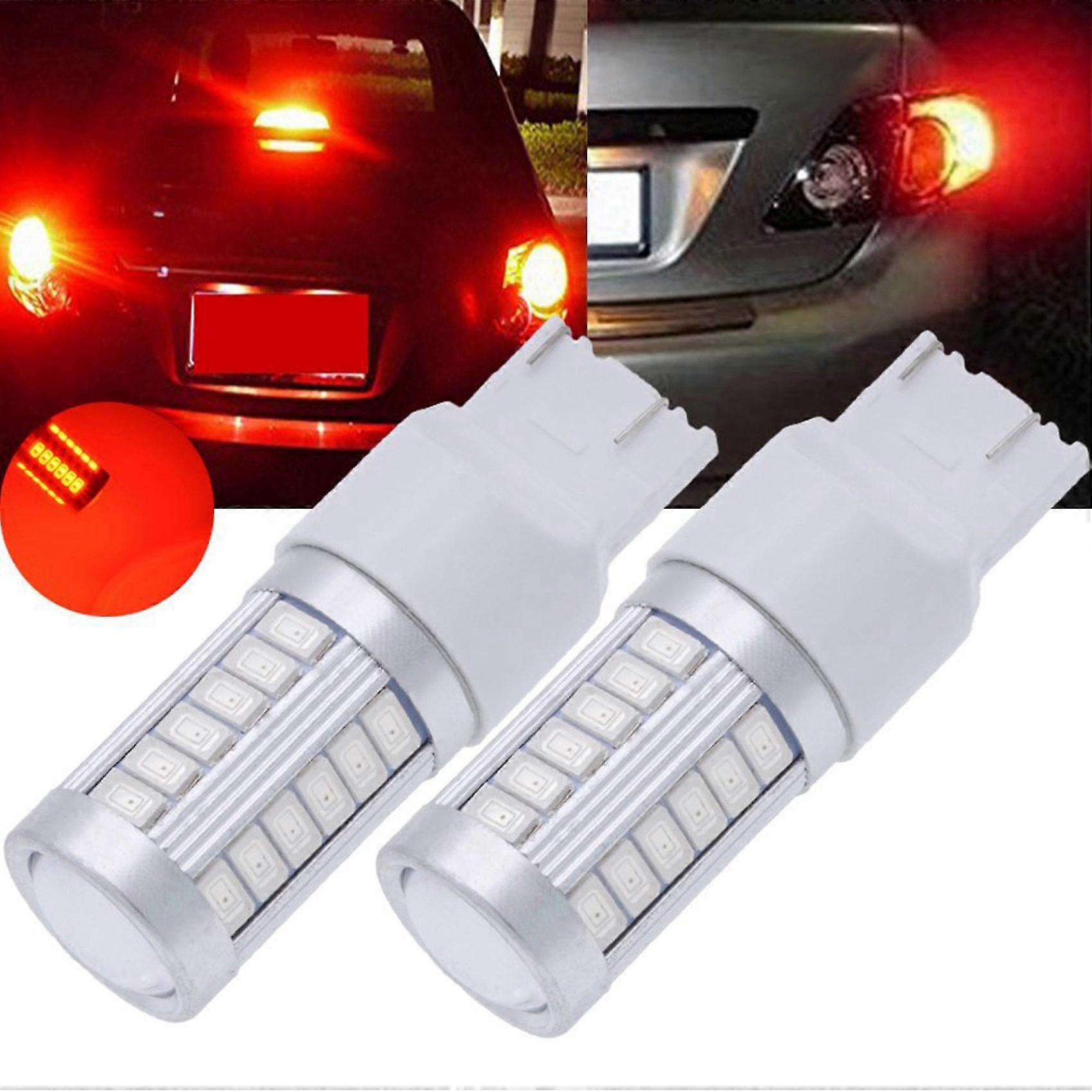 7443, T20-ampullen, Led-rouge, 900 Lumen, Superhell, Clignotants, Frein-stopp-parklicht, Rückwärtsfahrlicht