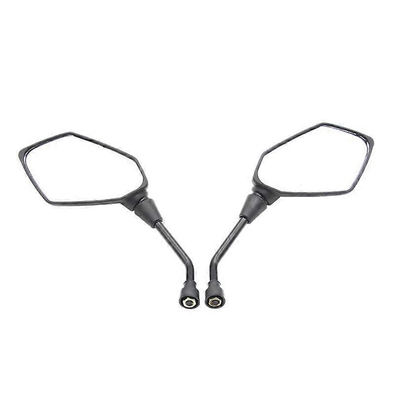 Universal 2 Stücke Motorrad Große Größe Rückspiegel Schwarz Motorrad Motorrad Chrom Roller Rearv