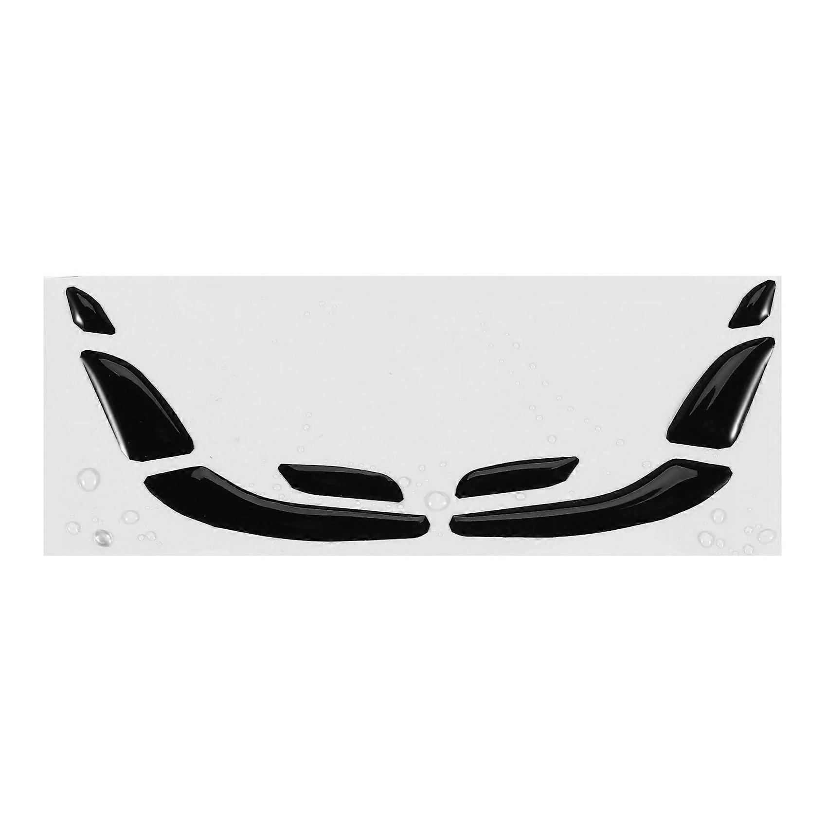 8pcs Schwarz Auto Auto Tür Einstellen Taste Schalter Abdeckung Aufkleber Trim Für E C Glc Klasse W213 W205 X253