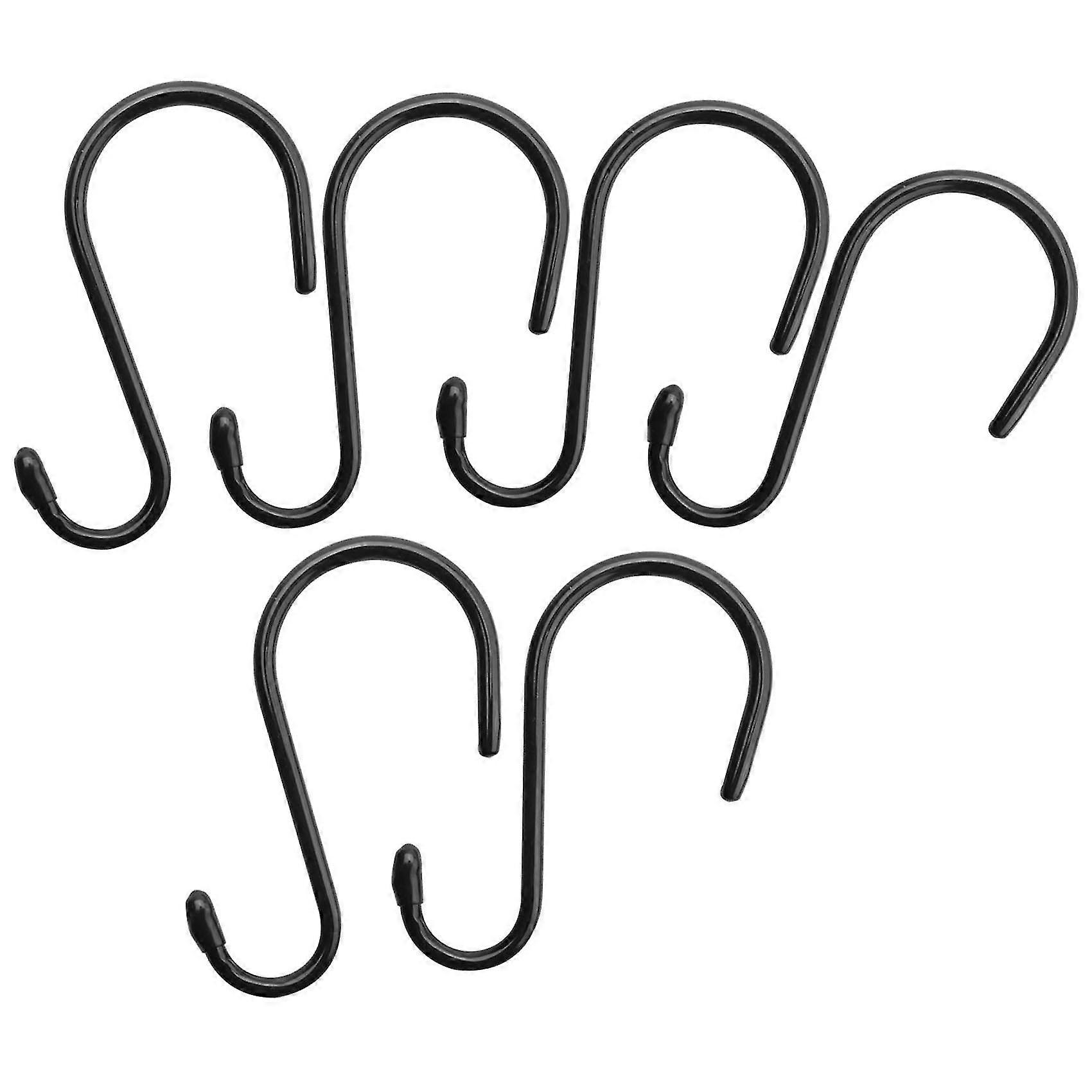 6 Zoll Große, Starke S-haken Zum Aufhängen Von Kleidung, Pflanzenwerkzeugen, Robustes, Rutschfestes, Mit Vinyl Beschichtetes Metall