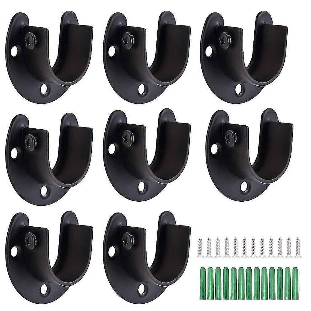 8 Stück/set 1-1/3 Zoll Edelstahl-stützstangen-sockel-flansch-stütze U-förmiges Stützende Für Schrank