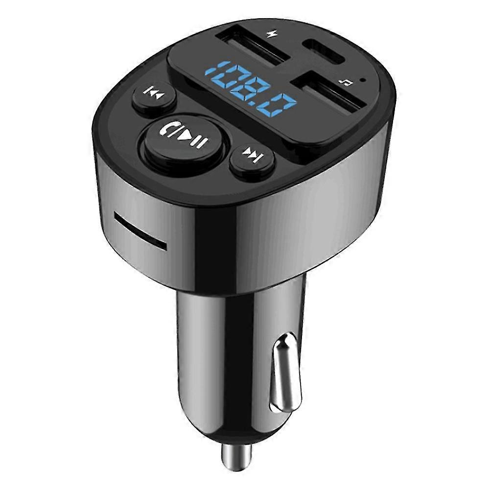 Auto Bluetooth 5.0 Fm Sender Typ-c Dual Usb Ladegerät Mp3 Player Freisprechadapter U Disk Tf C