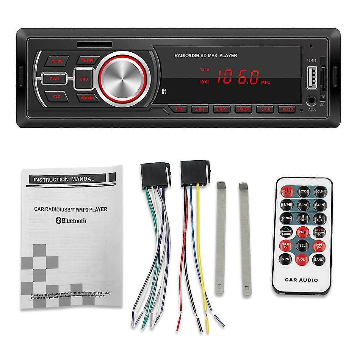 1 Din Autoradio Audio Automotivo Bluetooth Mit Usb Usb/sd/aux-karte Fm Mp3-player Pc Typ: Iso-5209