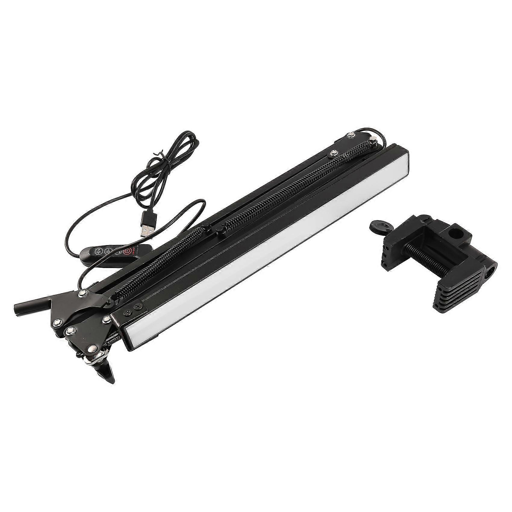 Schreibtischlampe Augenpflegende Tischlampe, Dimmbare Bürolampe Mit Langem Arm, Usb-aufladung, 3 Beleuchtungsmodi, 10 Bri