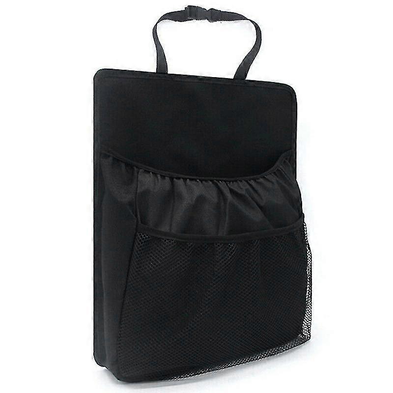 Auto-netz-mesh-rückentasche, Multi-pocket-aufbewahrungstasche, Organizer-halter, Schwarz