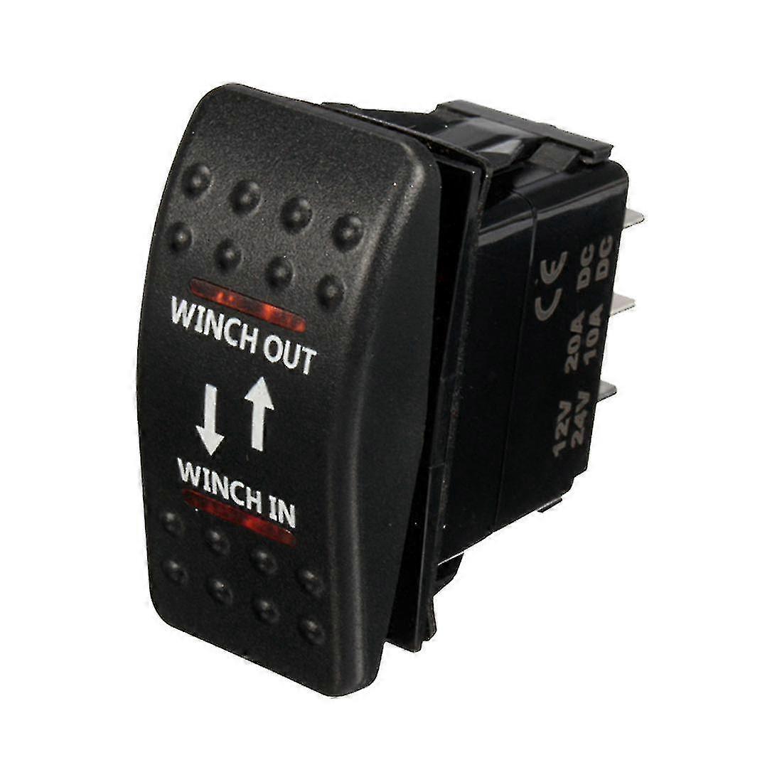 12v 20a Winden-ein-aus-wippschalter 7-polige Rote Led