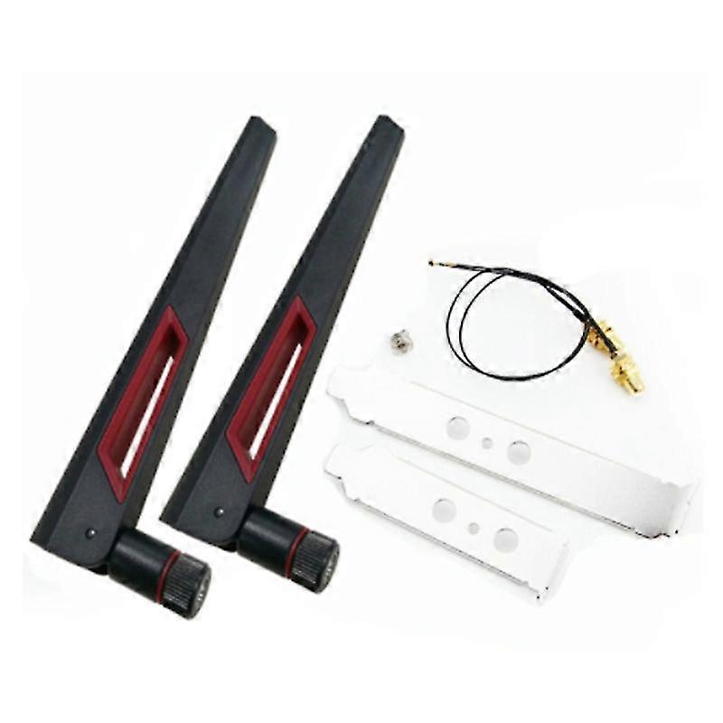 Dual Band M.2 Ipex Mhf4 U.fl 2x8dbi Zu Rp-sma Pigtail Kabel Wlan-antennenset Für Intel Ax210 Ax200