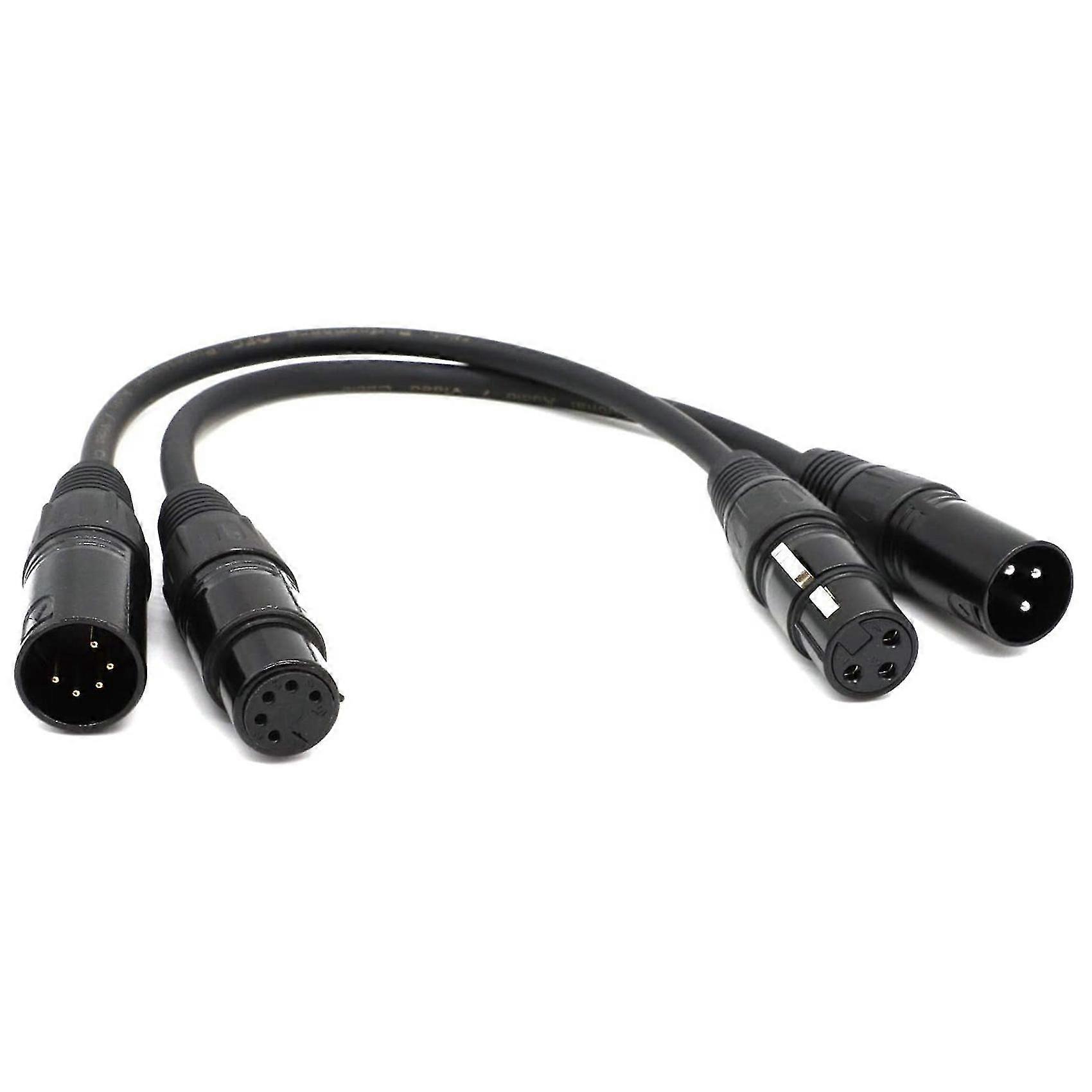 3-pin-xlr-stecker Auf 5-pin-xlr-buchse Und 3-pin-xlr-buchse Auf 5-pin-xlr-stecker-audiokabel Für Mikrofon