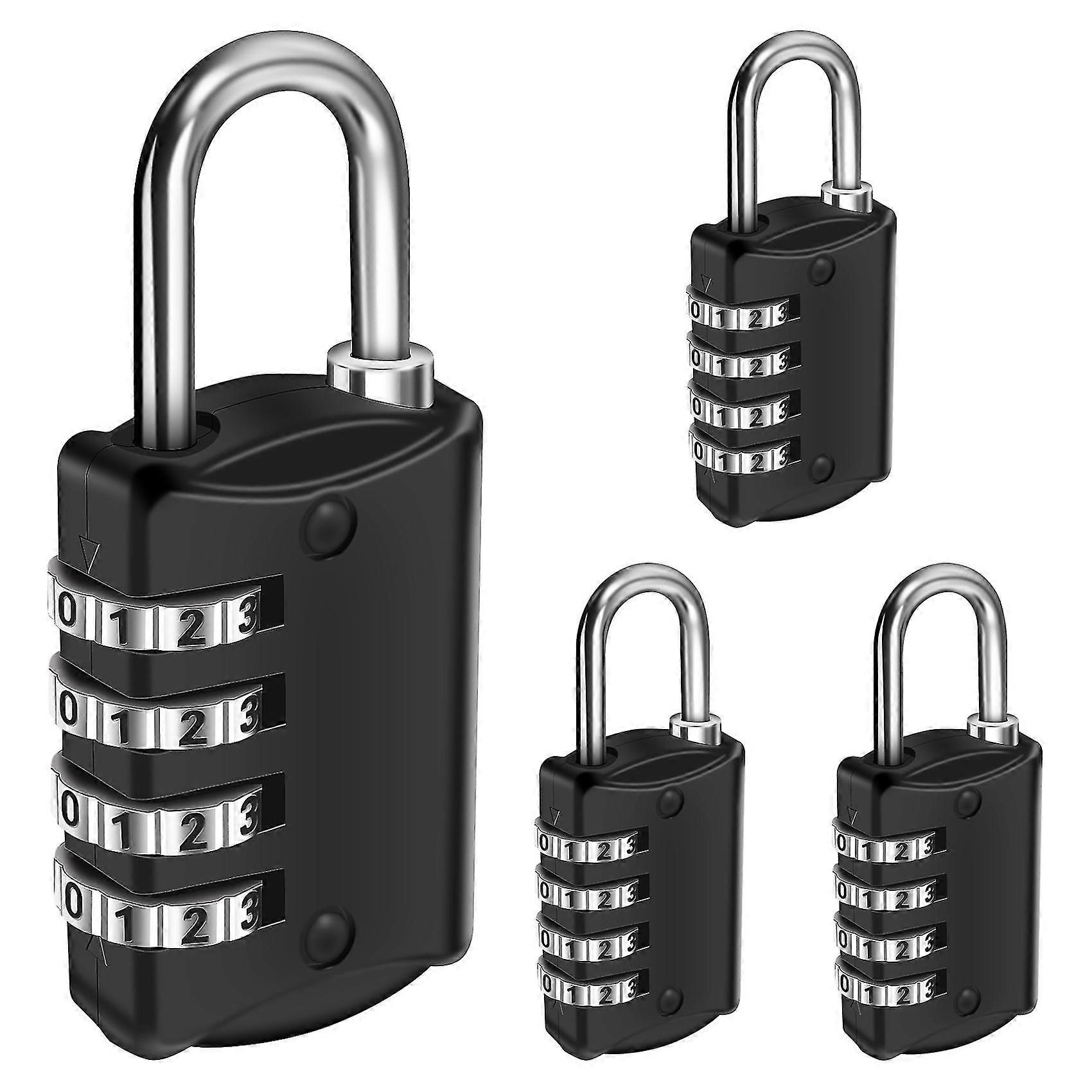 Combinaison-cadenas 4-digit-gym-locker-lock – 4-teiliges Rücksetzbares Kombinationsschloss Für Toolbox School Employee