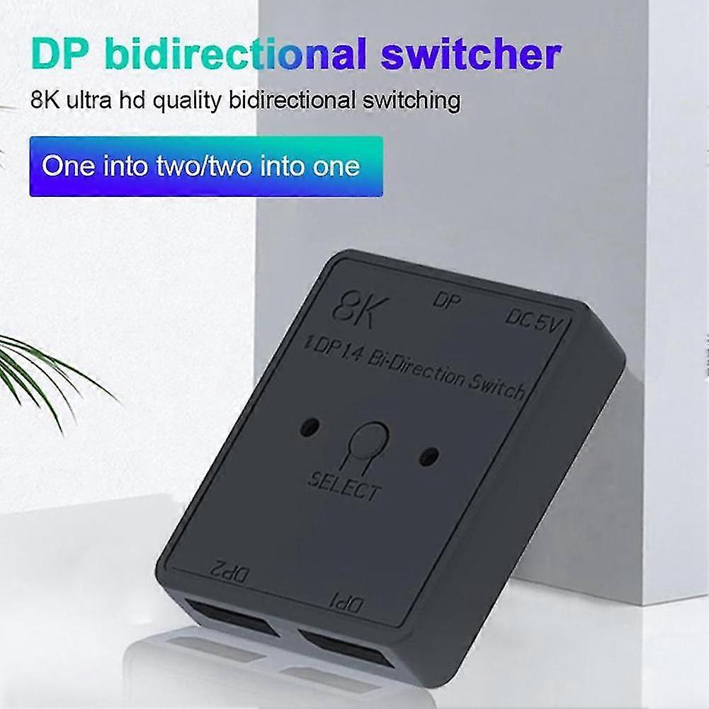 Dp Konverter 8k 60hz High Definition Display 1 In 2 Out 2 In 1 Out Switcher Computer Konvertierung Bidirektionale Co