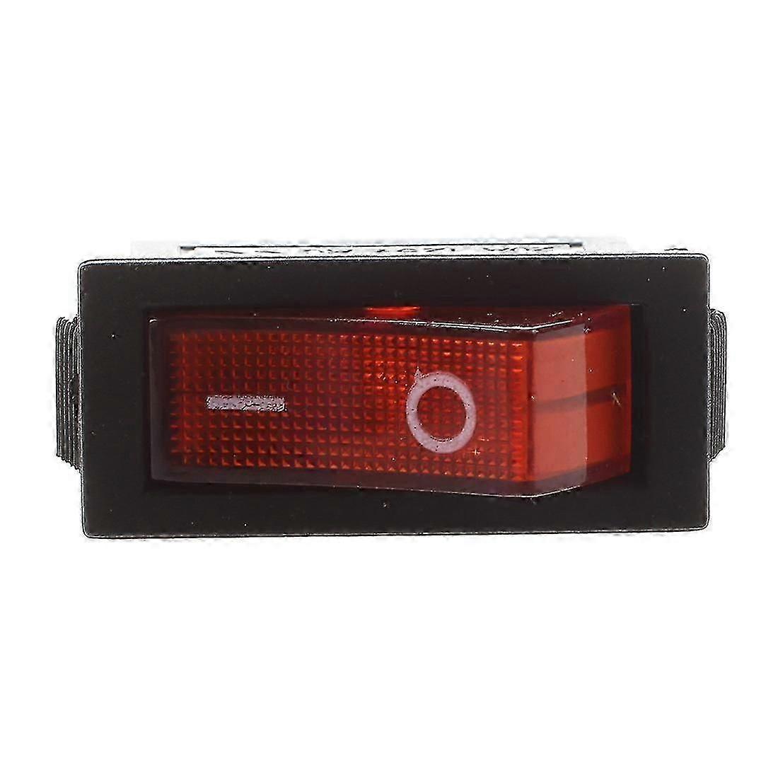 5pcs Ac 16a 250v 20a 125v Red Light On On Off Spst Boat Rocker Switch