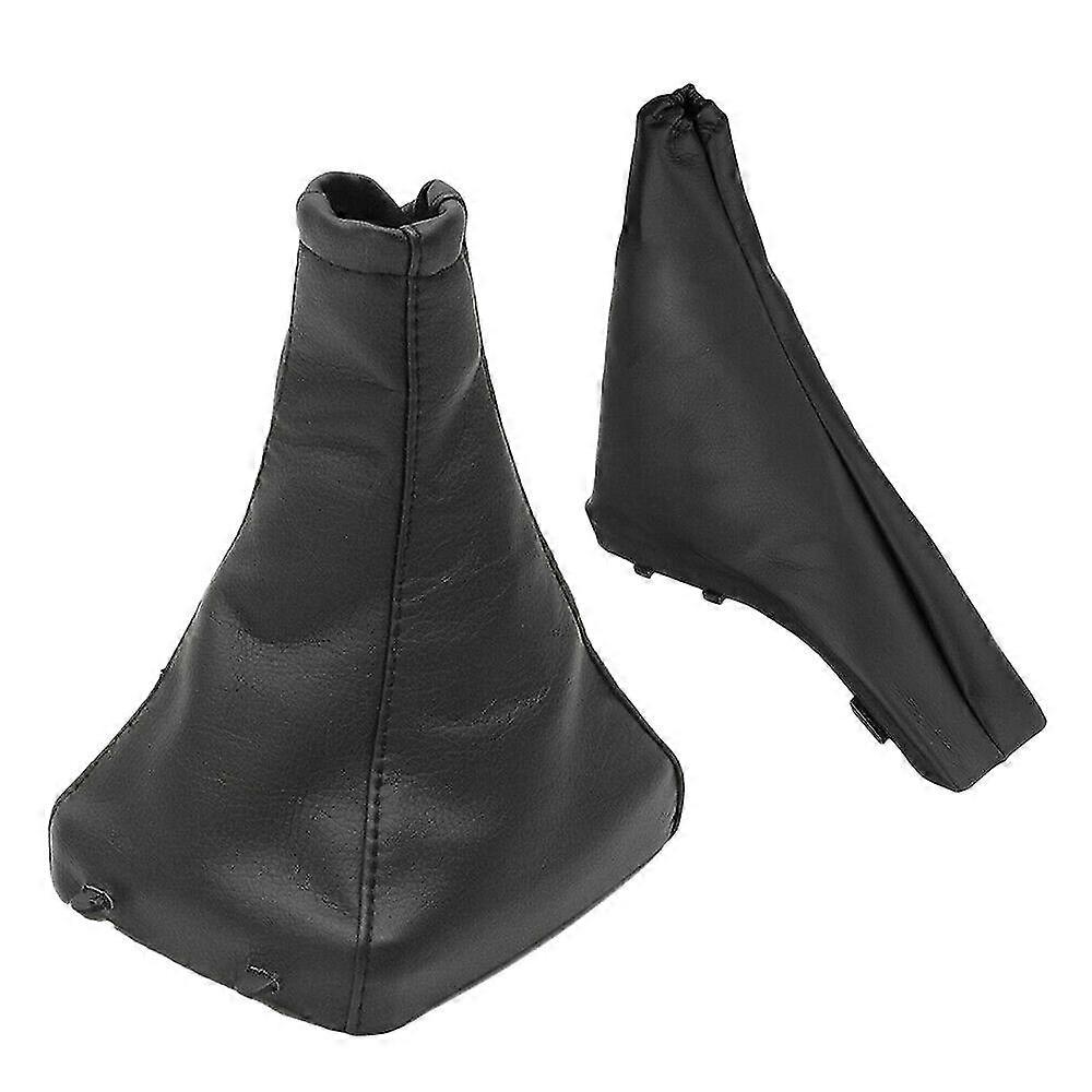 2 Stück Schwarzes Pu-leder Auto-handbremsmanschette Für Opel G Zafira A 1998–2004