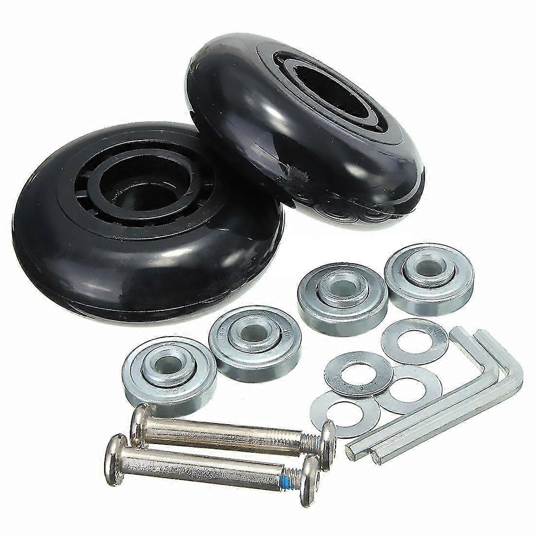2 Sets Lugga Koffer-ersatzräder, Achsen, Deluxe-repeat-werkzeug, 68 Mm Außendurchmesser