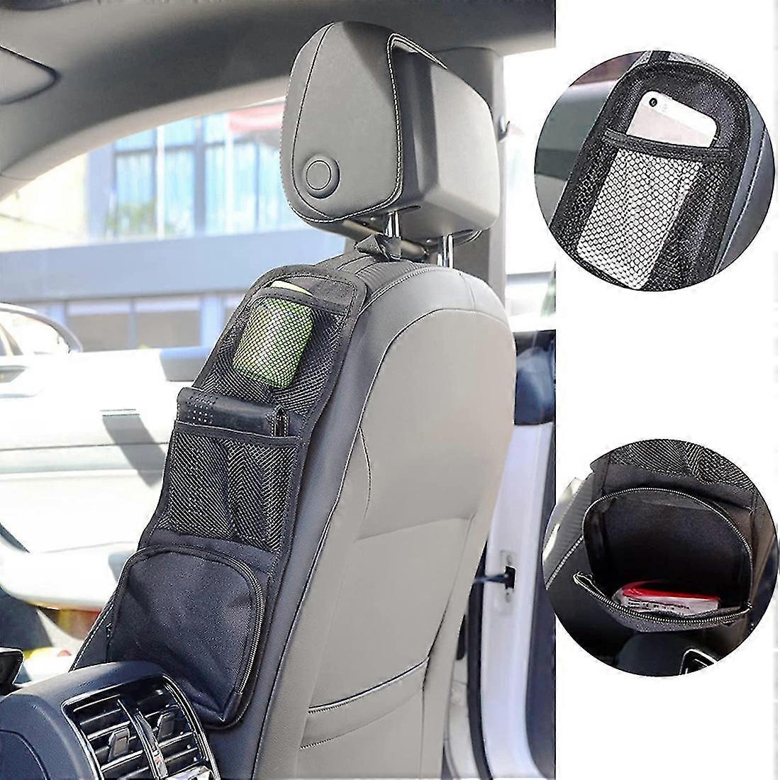 Auto-netz-organizer, Seiten-organizer, Automobil-aufbewahrung, Hängetasche, Getränkehalter Mit Mehreren Taschen, Netz