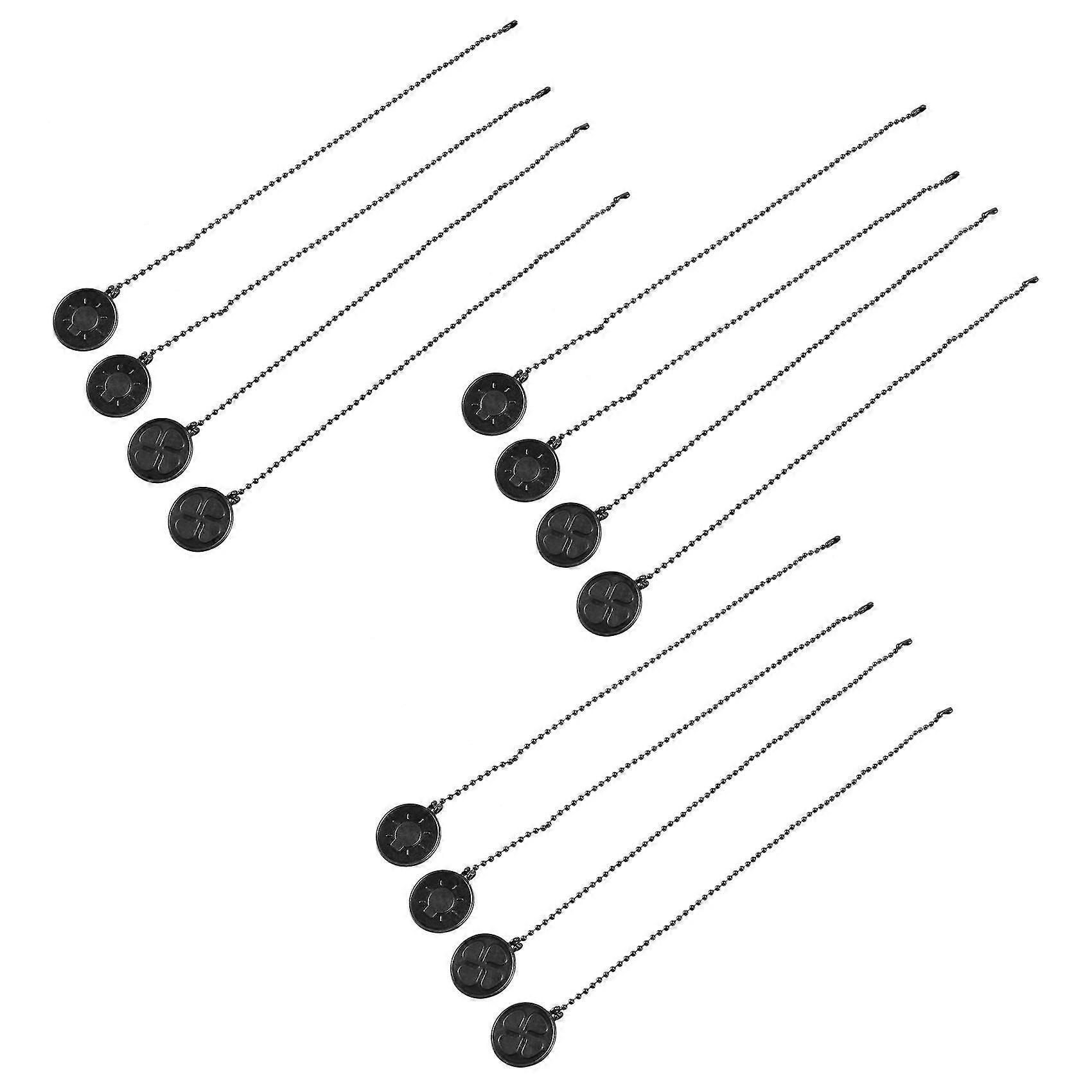 12-teiliges Deckenventilator-zugketten-set, Deckenventilator-zugkettenverlängerung Für Glühbirne Und Ventilatormuster