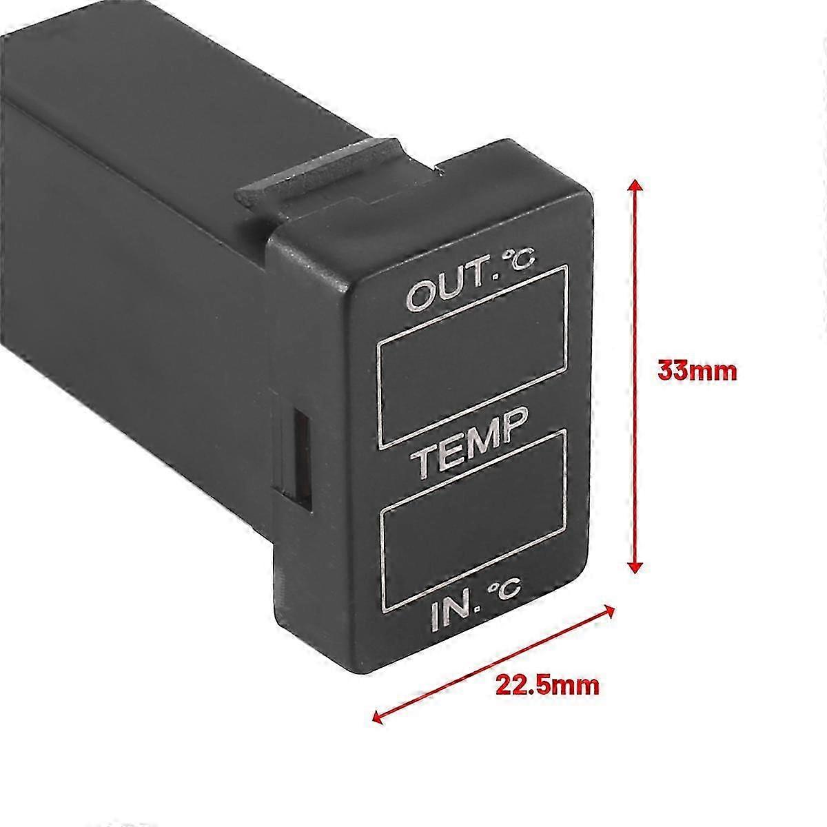 Dualer Temperatursensor Für Yaris, Innen- Und Außentemperaturanzeige, 33 X 22,5 Mm