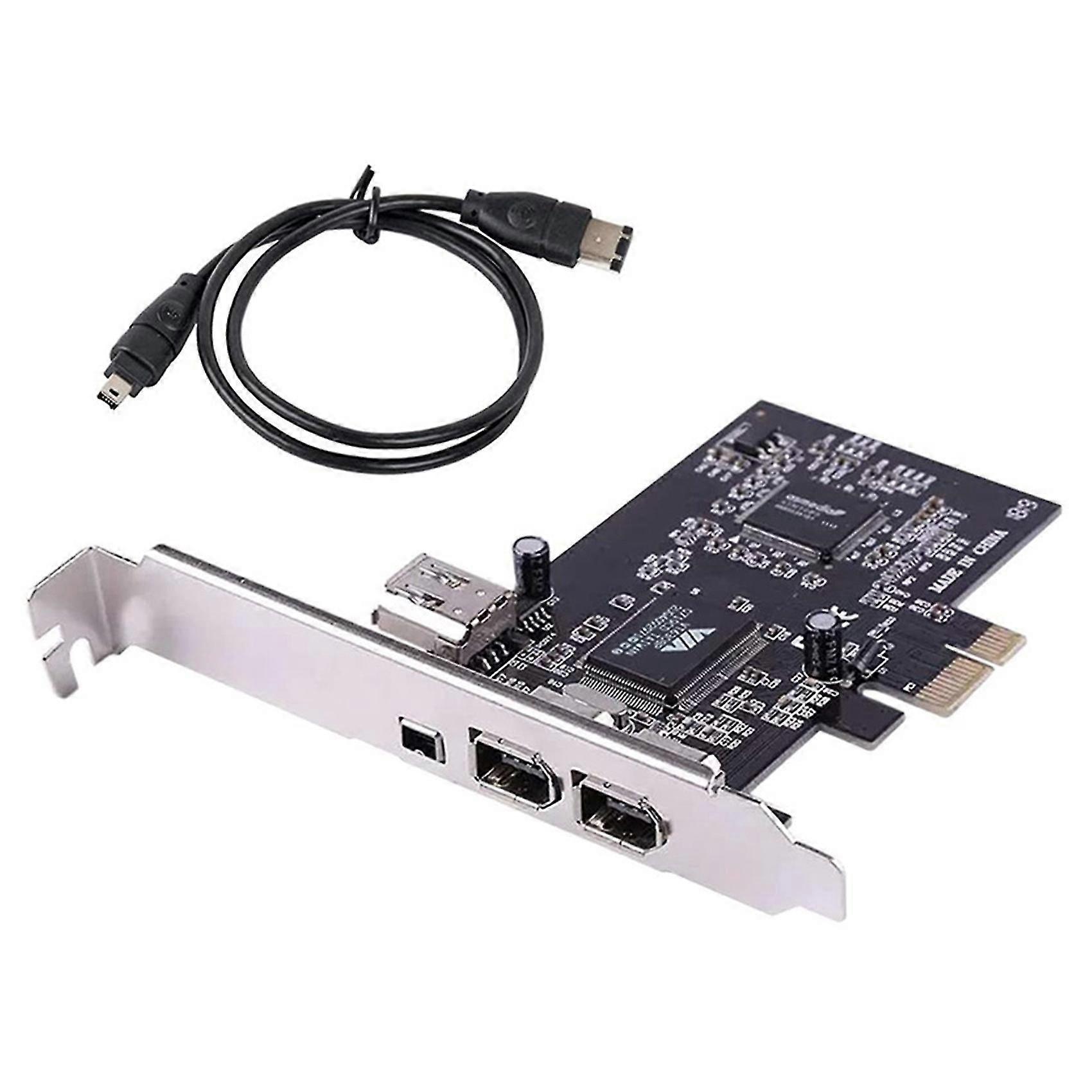 Pcie Firewire-karte Für Windows 10, Pci Express Ieee 1394 Controller 4 Ports (3 X 6 Pin Und 1 X 4 Pin)