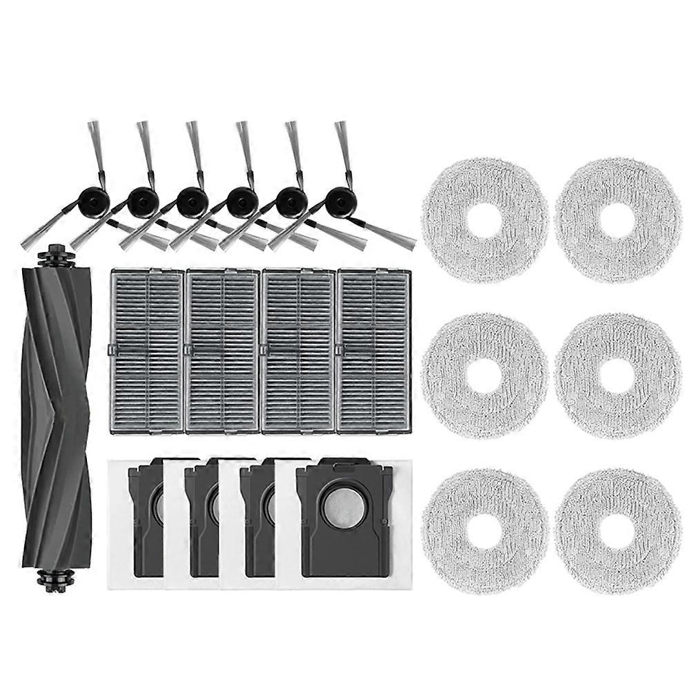 Ersatzteile Für Die Roboterstaubsauger Mova P50 Pro Ultra Und Mova P10 Pro Ultra: Hauptseitenbürste, Hepa-filter, Reinigungstuch Und Staubbeutel.