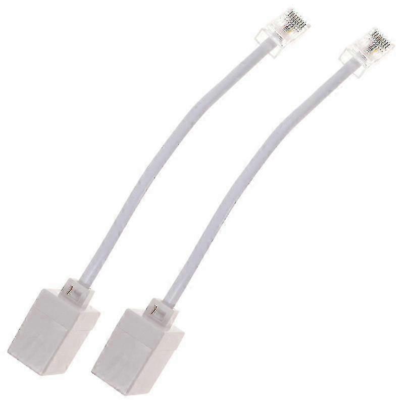 2 Stück Rj11 Auf Rj45 Telefon-zu-ethernet-adapter Telefon-zu-ethernet-kabeladapter [hsff]