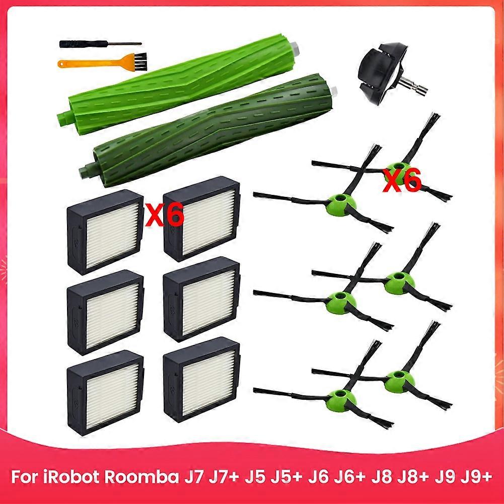 Zubehörset Für J7 J7+ J5 J5+ J6 J6+ J8 J8+ J9 J9+ Staubsauger: Gummi-seitenbürsten, Hepa-filter