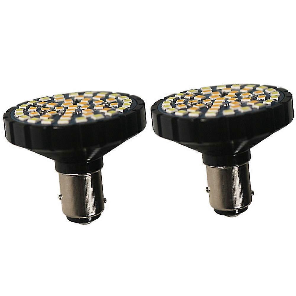 2 Zoll Weiß/bernsteinfarbene Switchback-led-frontblinkerlampen Für Touring Road King Dyna Sportster