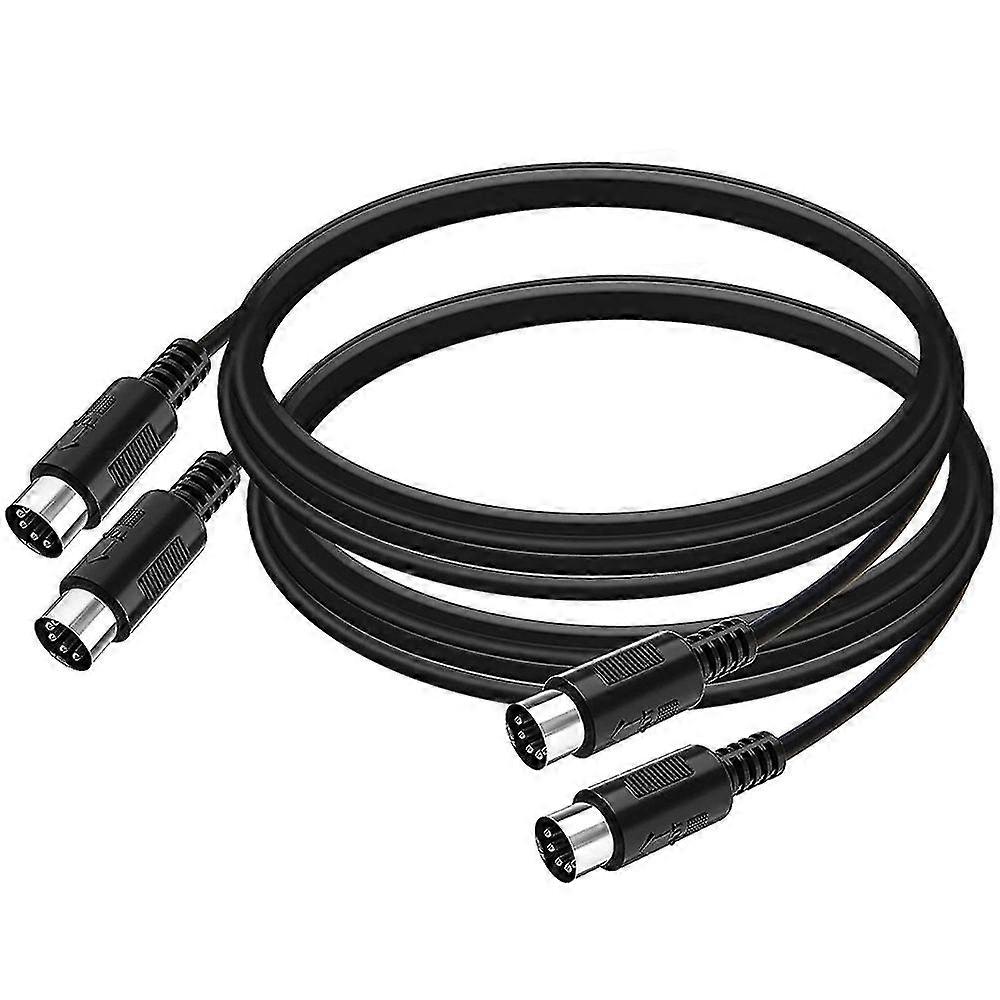 2er-pack 5-poliges Din-midi-kabel, 91 Cm Langes 5-poliges Stecker-auf-stecker-midi-kabel Für Midi-tastatur, Tastatur-synthesizer