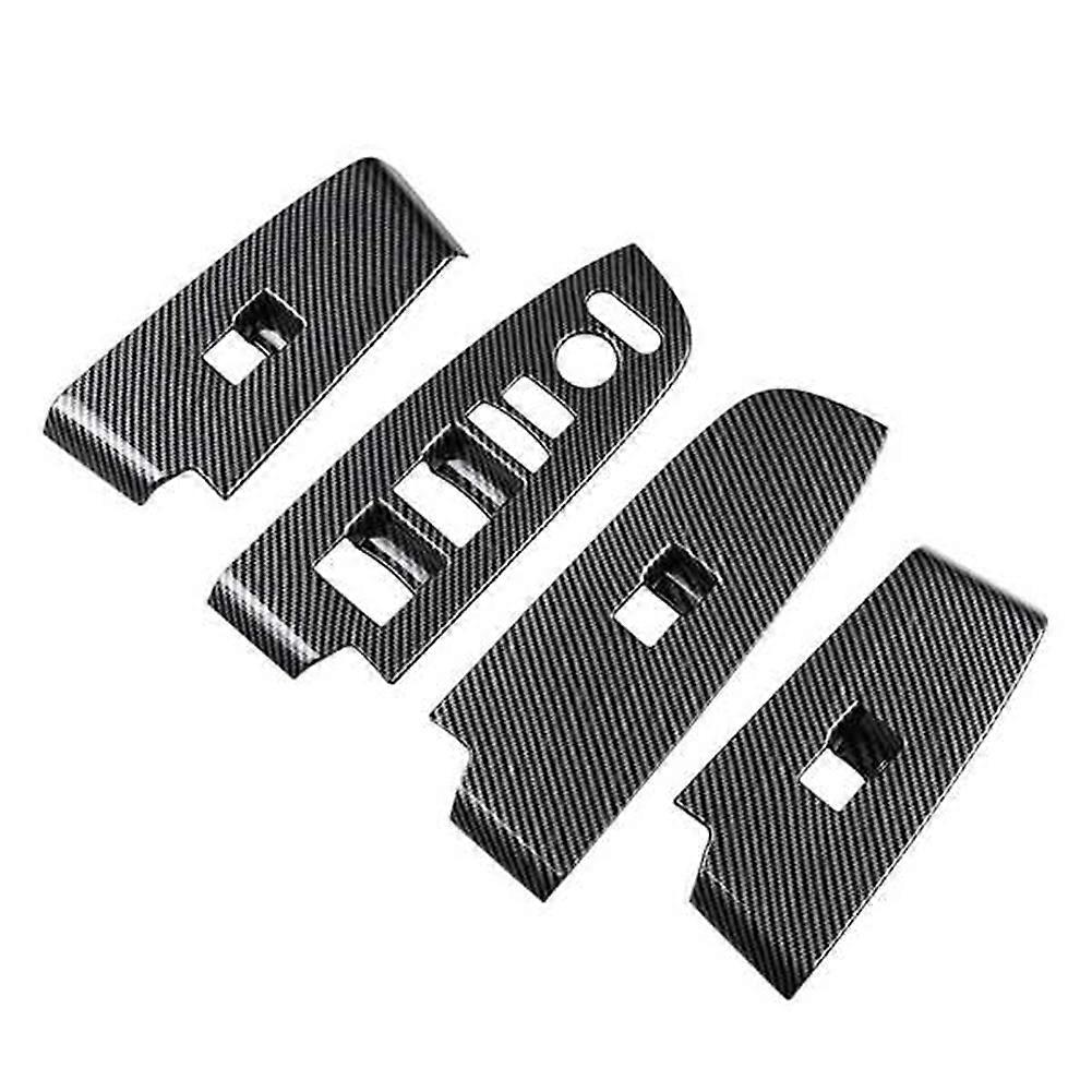 Auto Carbon Fiber Fenster Glas Taste Schalter Abdeckung Trim Tür Armlehne Panel Für -v Vezel 2021 2022 Lh