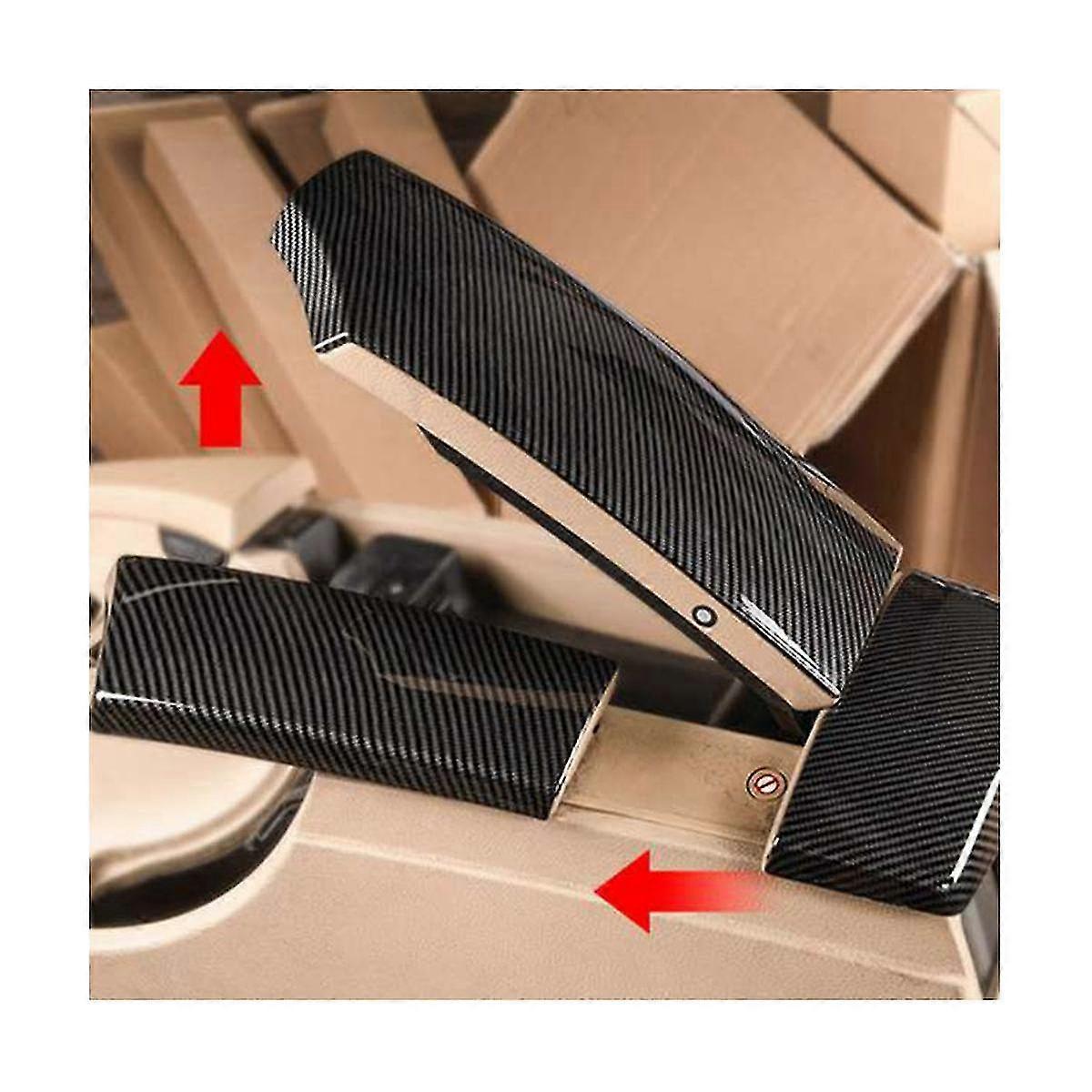 Faser Auto Mittelkonsole Armlehne Box Panel Abdeckung Aufkleber Für-5 520i 525li E60 05-10